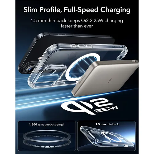 ESR Classic Hybrid Magnetic Case with Camera Control for iPhone 17