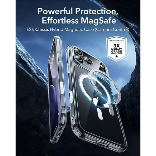 ESR Classic Hybrid Magnetic Case with Camera Control for iPhone 17 Pro