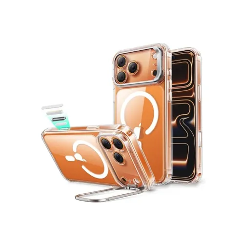ESR Classic Hybrid Magnetic Case with Stash Stand And Camera Control for iPhone 17 Pro