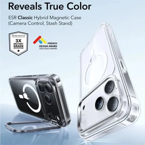 ESR Classic Hybrid Magsafe Case with Stash Stand for iPhone 17 Air