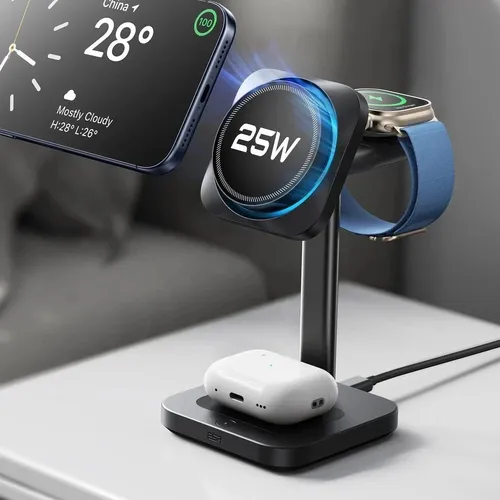 ESR CryoBoost 3-in-1 MagSafe Charging Station 25W