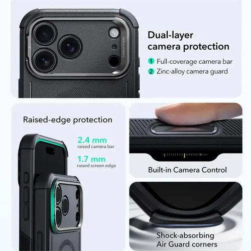 ESR Cyber Tough Magsafe Case with Stash Stand for iPhone 17 Air