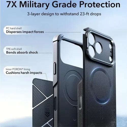 ESR Cyber Tough Magsafe Case with Stash Stand for iPhone 17 Pro