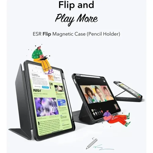 ESR Flip Magnetic Case with Pencil Holder for iPad Air 13 2025