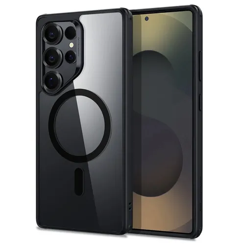 ESR Galaxy S25 Ultra HaloLock Classic Hybrid Case Clear Black