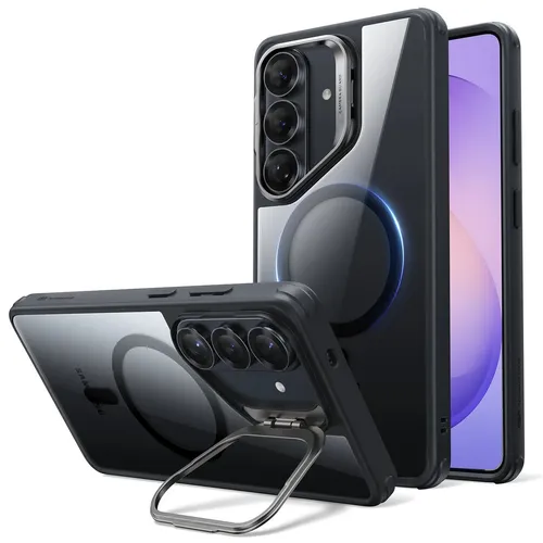 ESR Galaxy S26 Ultra Classic Hybrid Magnetic Case Stash Stand Clear Black
