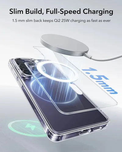 ESR Galaxy S26 Ultra Classic Hybrid Magnetic Case Stash Stand Clear