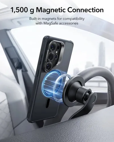 ESR Galaxy S26 Ultra Classic Hybrid Magnetic Case Stash Stand Frosted Black