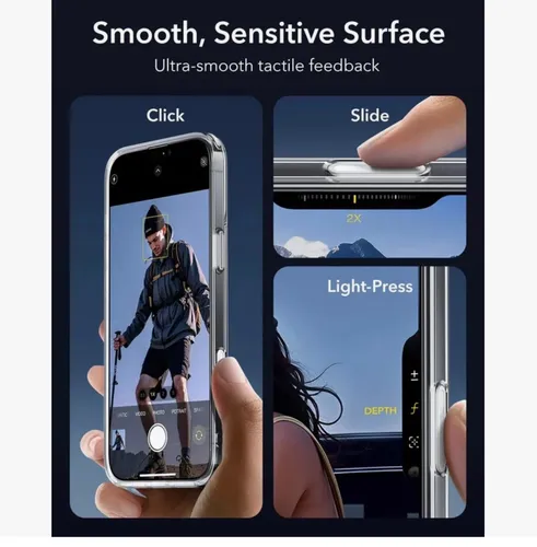 ESR HaloLock Classic Hybrid Case (Camera Control) for iPhone 16 Series