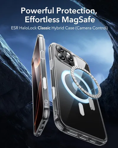 ESR HaloLock Classic Hybrid Case (Camera Control) – Frosted Black