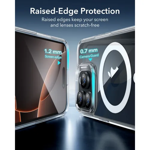 ESR HaloLock Classic Hybrid Clear Case (Camera Control) for iPhone 16