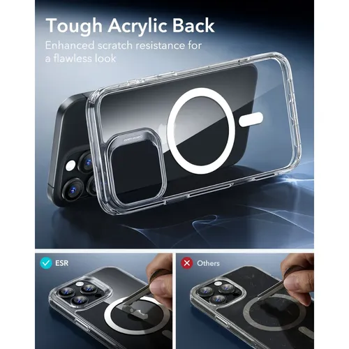 ESR HaloLock Classic Hybrid Clear Case (Camera Control) for iPhone 16 Pro Max