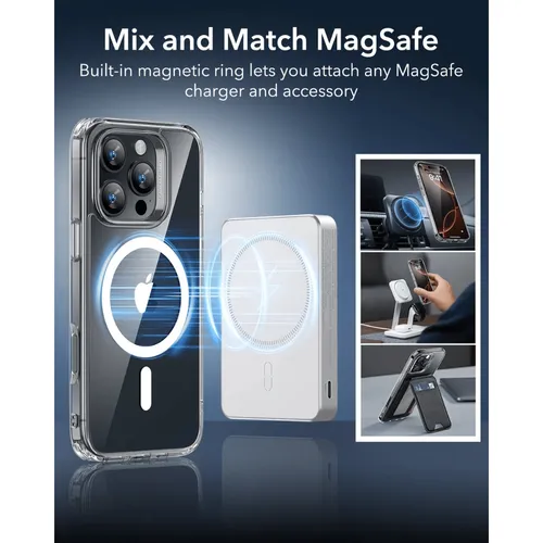 ESR HaloLock Classic Hybrid Clear Case (Camera Control) for iPhone 16 Pro