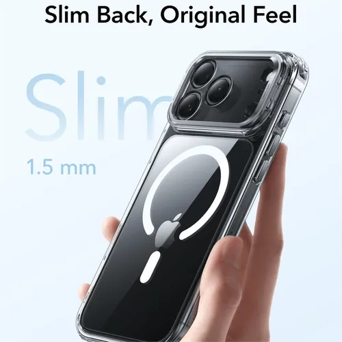 ESR Hybrid MagSafe Clear Case with Stash Stand for iPhone 17 Pro Max