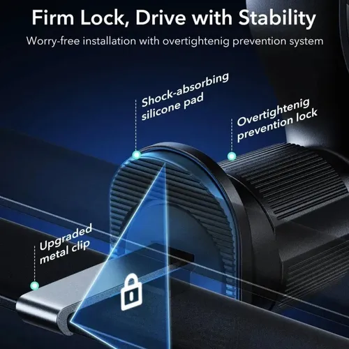 ESR OmniLock MagSafe Qi2 25W Air Vent Car Mount Charger