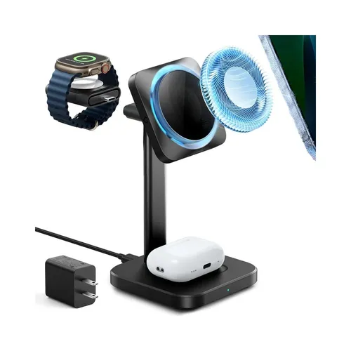 ESR Qi2 15W 3-in-1 Wireless Charging Station
