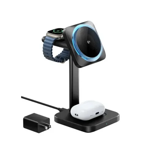ESR Qi2 3-in-1 (HaloLock) Wireless Charging Station with CryoBoost