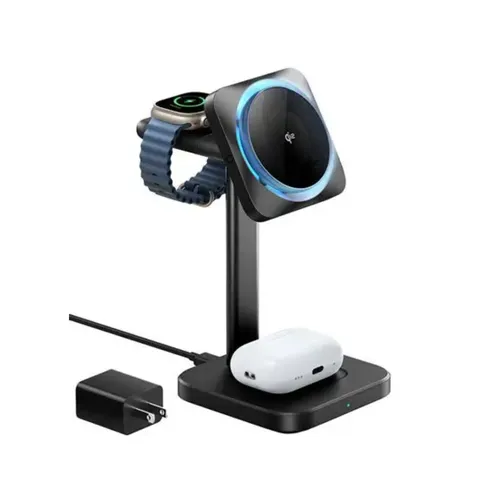 ESR HaloLock Qi2 3-in-1 Wireless Charging Station