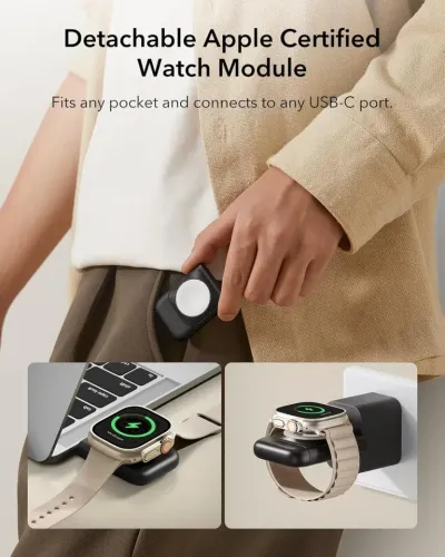 ESR Qi2 3 in 1 Travel Wireless Charging Set