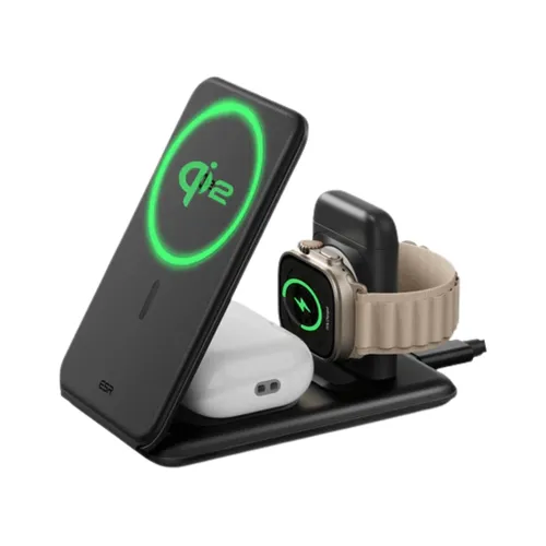 ESR Qi2 3‑in‑1 Travel Wireless Charging Set