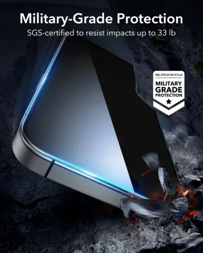ESR Temperd Glass (Alignment frame) Screen Protector for iPhone
