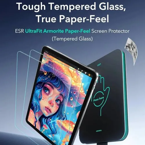 ESR UltraFit Armorite Paper-Feel Screen Protector for iPad – 2 Pack