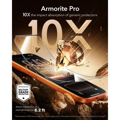 ESR UltraFit Armorite Pro Tempered Glass for iPhone 17 Pro Max