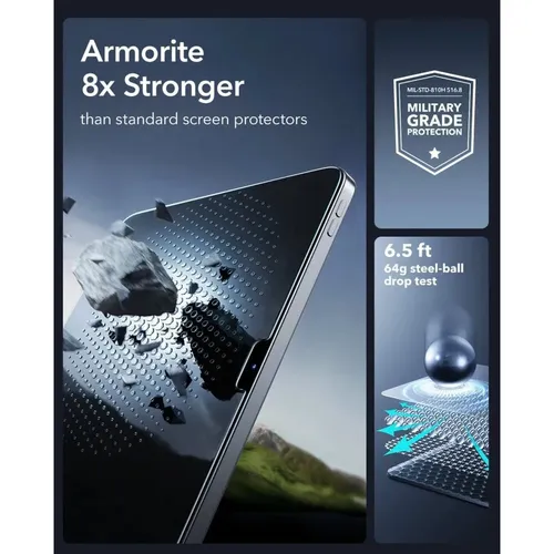 ESR UltraFit Armorite Screen Protector for iPad Air 11 (2025/2024) - 2 Pack