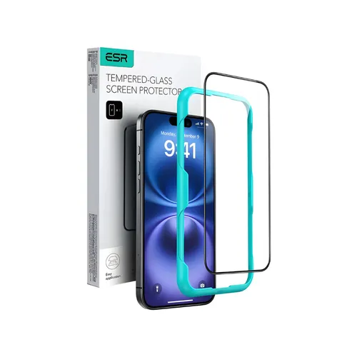 ESR UltraFit Armorite Tempered Glass for iPhone 16 - 1 Pack