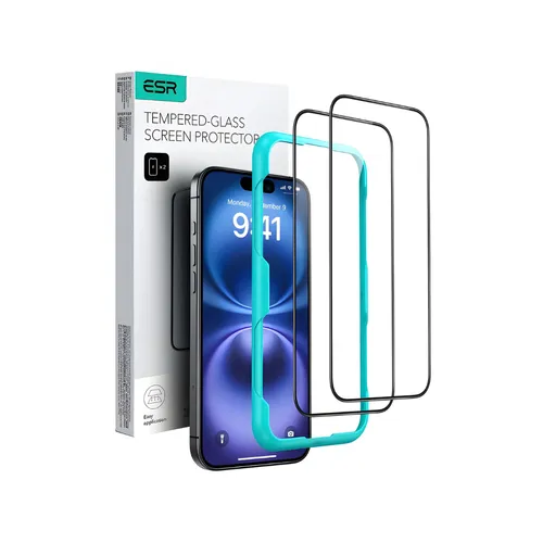 ESR UltraFit Armorite Tempered Glass for iPhone 16 Pro - 2 Pack