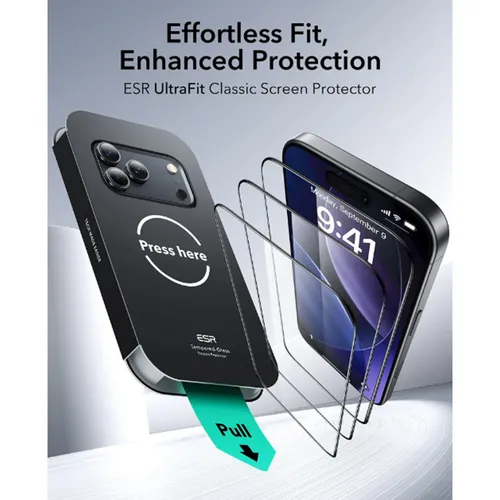 ESR Ultrafit Classic Screen Protector for iPhone 17 Pro Max