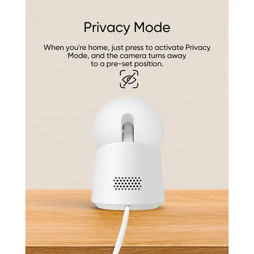Eufy C220 T8W11 2K Wired Indoor Camera with 360 Pan and Tilt