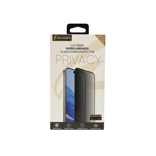 Falcon Lux Series Super Hardness Privacy Tempered Glass Screen Protector for iPhone 17 Pro