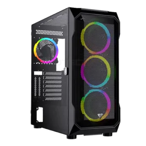 FANTECH AERO XL CG81 – RGB Gaming PC Case + 4x RGB Fans