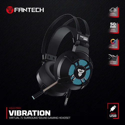 FANTECH HG11 PRO VIBRATION 7.1 SURROUNDING HEADSET