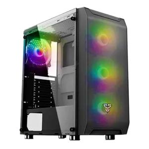 FANTECH STRIKE CG80 – ARGB Gaming PC Case + 4x RGB Fans