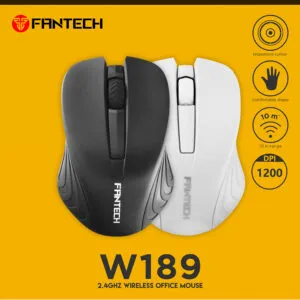 FANTECH W189 White Wireless Office Mouse