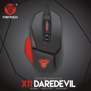 FANTECH X11 Daredevil FPS – 8000DPI Wired Gaming RGB Mouse