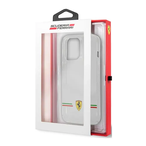 Ferrari Original Flag Logo Hard Case for iPhone 13 Pro