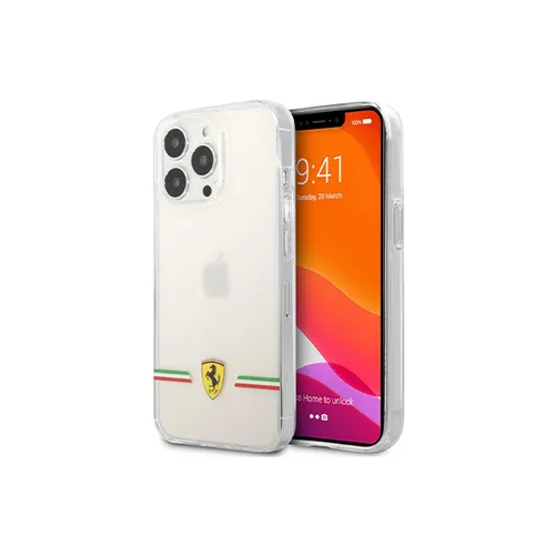 Ferrari Original Flag Logo Hard Case for iPhone 13 Pro