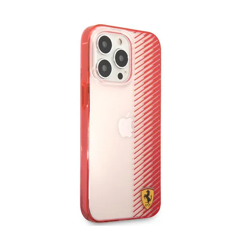 Ferrari Original Red Transparent Gradient Hard Case for iPhone 13 Pro Max