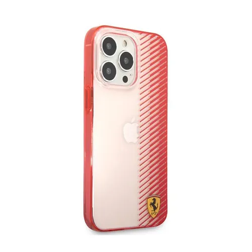 Ferrari Original Red Transparent Gradient Hard Case for iPhone 13 Pro Max