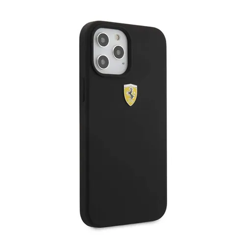 Ferrari Original Silicone On Track with Soft Microfiber Interior Case for iPhone 13 Pro