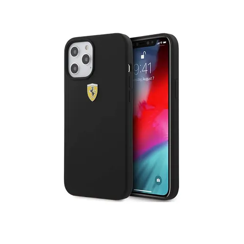 Ferrari Original Silicone On Track with Soft Microfiber Interior Case for iPhone 13 Pro Max