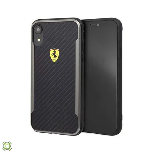 Ferrari Racing Shield On Track Carbon Effect iPhone Hard Case