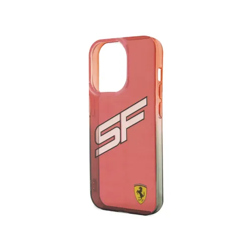 Ferrari SF Initials Case for iPhone 15 Promax - Transparent Red