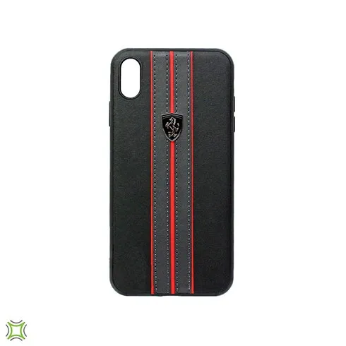 Ferrari Urban Off Track PU Leather iPhone Hard Case