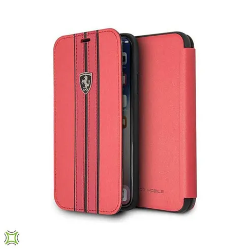 Ferrari Urban Offtrack Leather Book Type iPhone Case