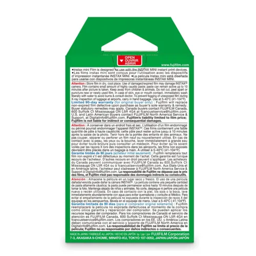 Fujifilm Instax Mini Instant Film 10 Sheets 2 Pack