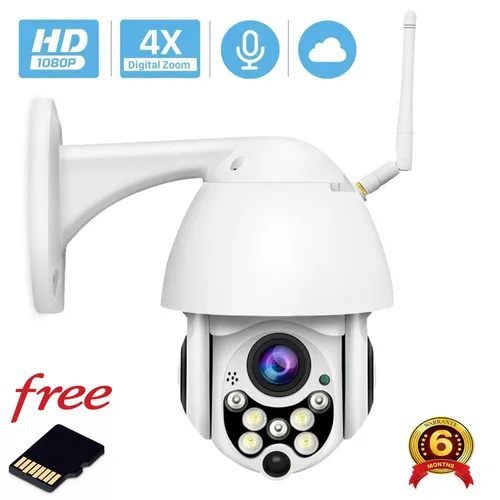 Full HD 1080P WiFi IP Camera Wireless Wired PTZ Outdoor Speed Dome CCTV Security Camera
